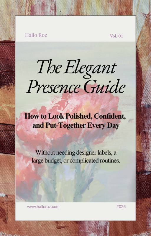 The Elegant Presence Guide PDF cover — how to look polished and elegant every day